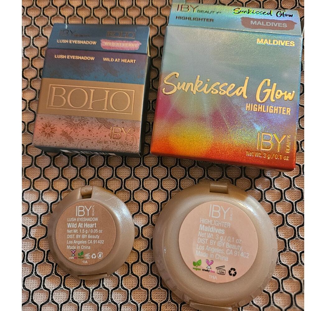 IBY LOT Lush Eyeshadow Wild at Heart & Sunkissed Glow Highlighter Maldives - Picture 6 of 13